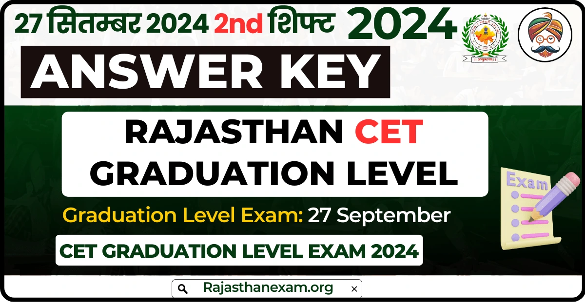 CET Graduation Level Answer Key 2024