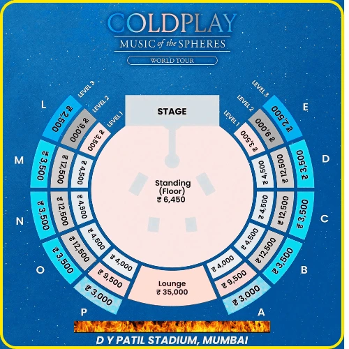 Coldplay India 2025 tickets