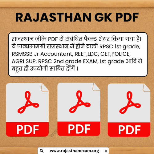 RAJASTHAN GK PDF