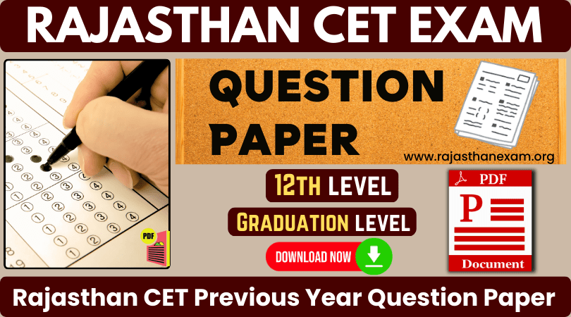 Rajasthan CET Exam Question Paper