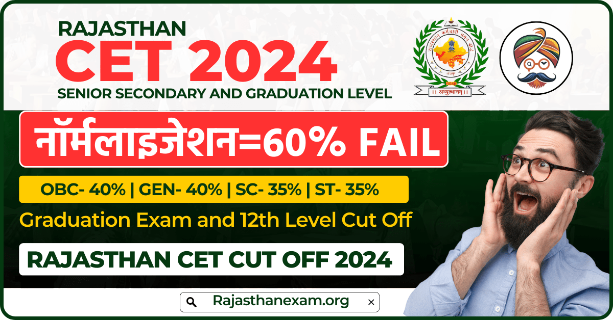 Rajasthan CET Cut Off 2024