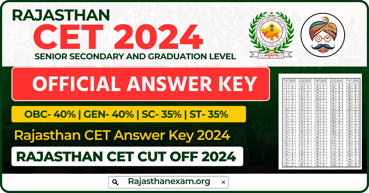 Rajasthan CET Answer Key 2024