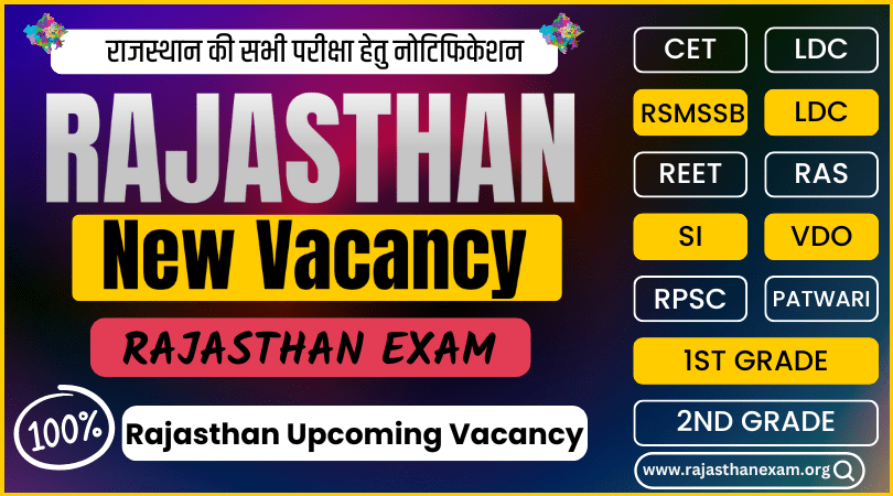 Rajasthan New Vacancy